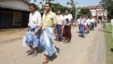 Released prisoners leave Insein Prison in Yangon, Burma, October 12, 2011. (file)