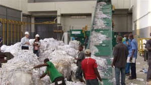 A Bel Papyrus Limited Paper Manufacturing Plant in Lagos, Nigeria. One of the Few Plants in the Country Where Paper is Recycled