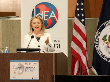 Sec. Clinton addresses the 2012 Global Diaspora Forum