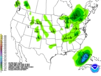 Day 1 rainfall outlook