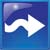 Icon for current tool. Blue background with arrow pointing to right or left.