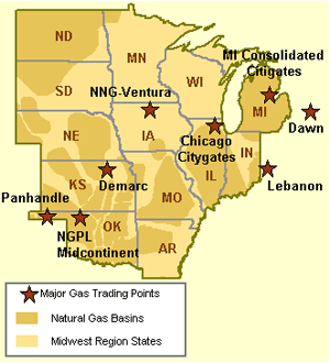 2009 Midwest Gas Regions