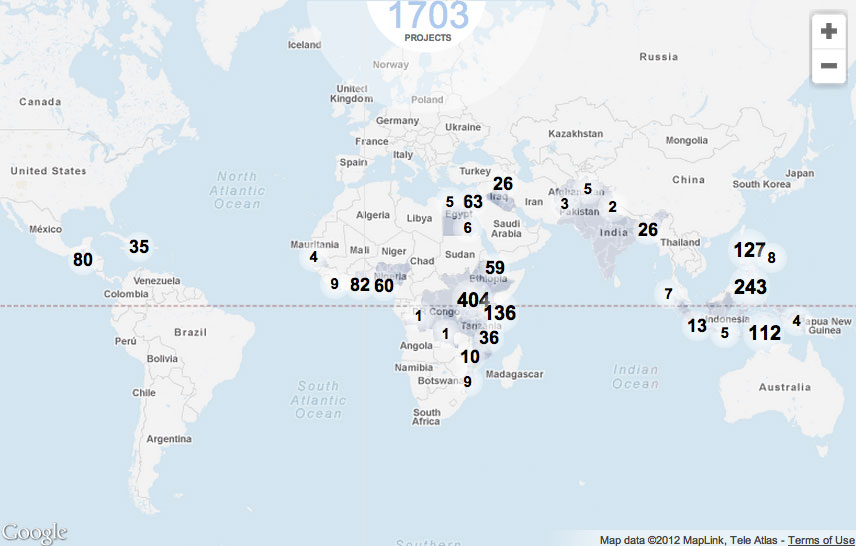 usaid project map