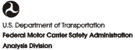 Logo, U.S. Department of Transportation, Federal Motor Carrier Safety Administration, Analysis Division
