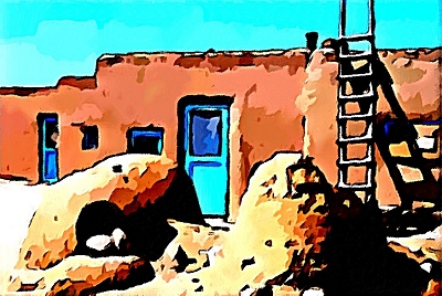 American Indian Adobe House