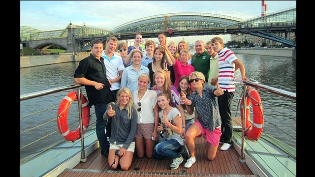 The American delegation experiences a cultural boat tour after a day of intense practices.