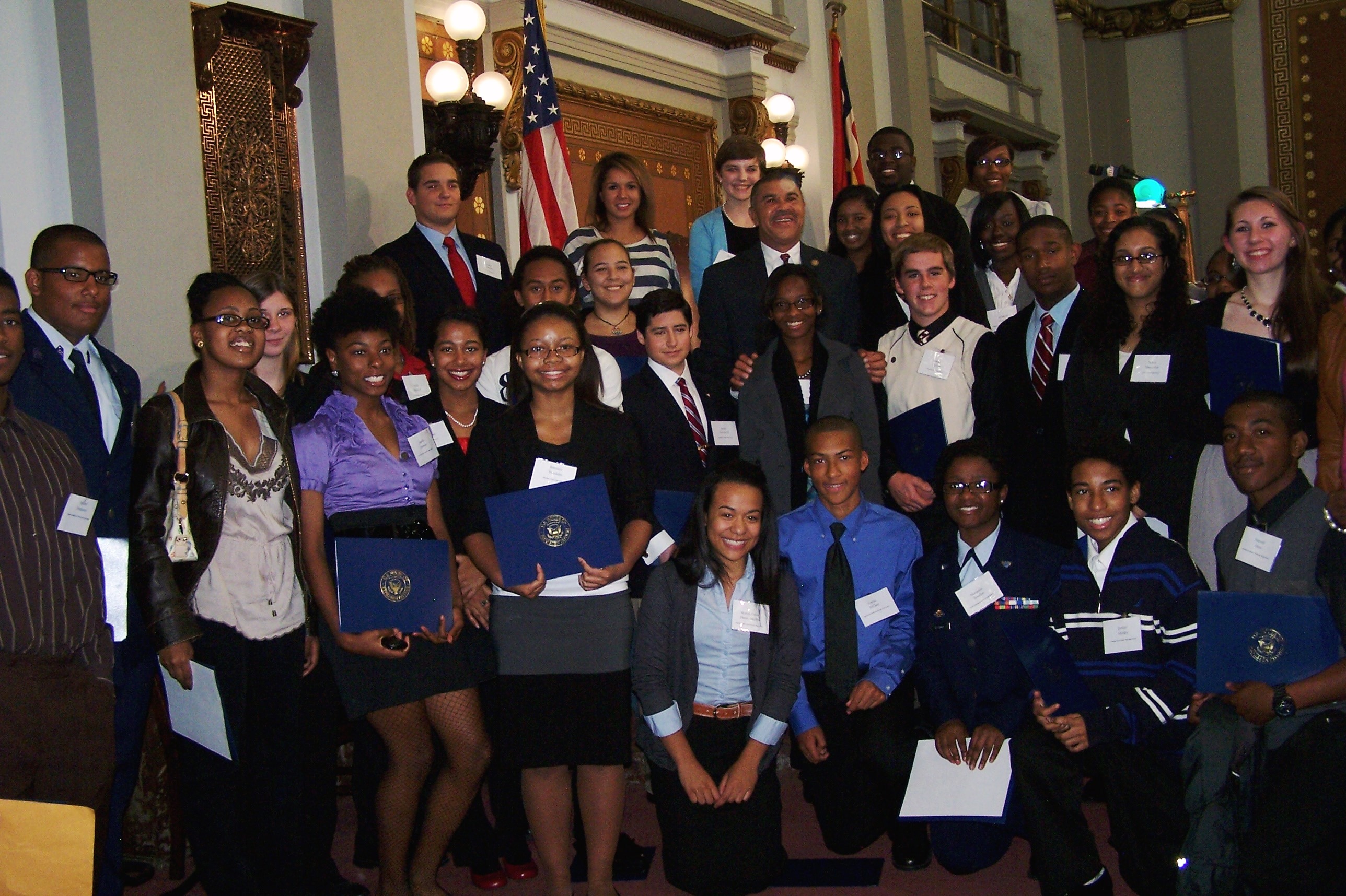 Congressman Clay congratulates the inaugural class of the Missouri 1st Congressional District Youth Cabinet