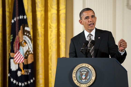 President Obama delivers remarks during the 2012 Presidential Citizens Medal ceremony (February 15, 2013)