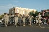 1st Infantry Division Marching Band on Poyntz Avenue in Manhattan, KS