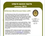 CPAC Quick Fact 13-01  DA Electronic Official Personnel Folder (eOPF)