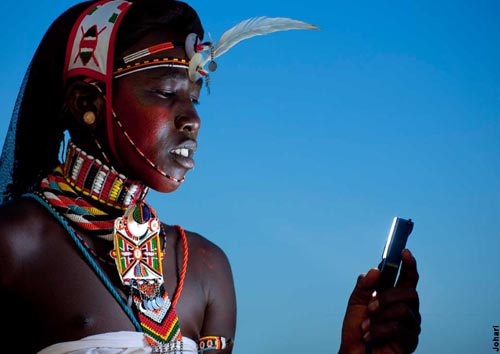 A Johari promotional photo of a Kenyan Masai warrior