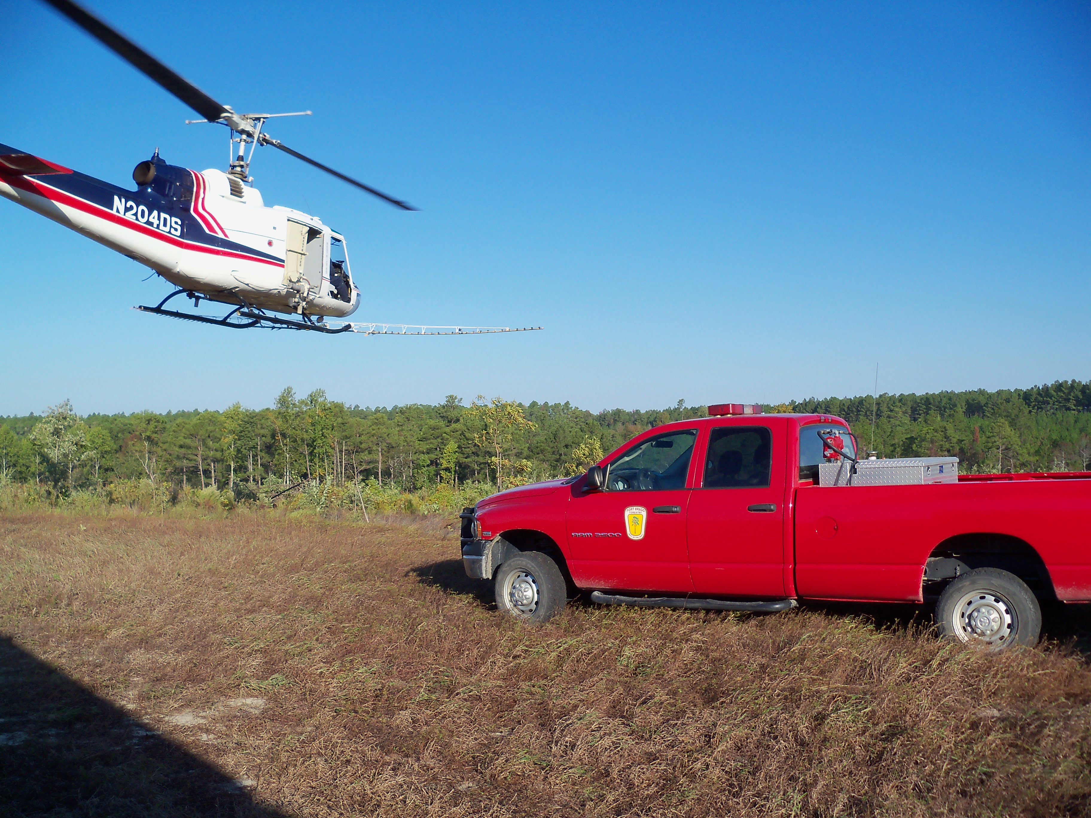 Aerial site preparation