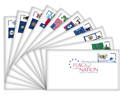 Flags of Our Nation Set 6 Digital Color Postmarks (Set of 10)