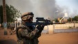 A French soldier battles radical Islamic rebels in Gao, Mali, Thursday, Feb. 21, 2013. 