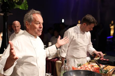 There will be more than 50 dishes presented Sunday by Wolfgang Puck and his crew at the Governors Ball,  the official after-party for the 85th Academy Awards. This is Puck's 19th time catering the A-list affair. On Tuesday, Puck explained that this year's ball will be more of a cocktail party than the sit-down, black-tie affairs of the past.  