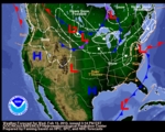 Today's significant weather map - Click to enlarge