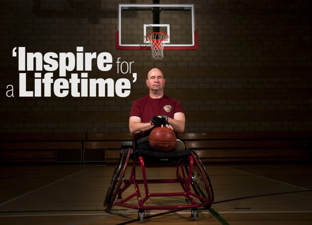  Sgt. Maj. Raymond Mackey lost both of his legs in an improvised explosive device blast in 2009. Now Mackey is stepping up to inspire and mentor other wounded Marines at the 2012 Marine Corps Trials and wherever else life may take them.     