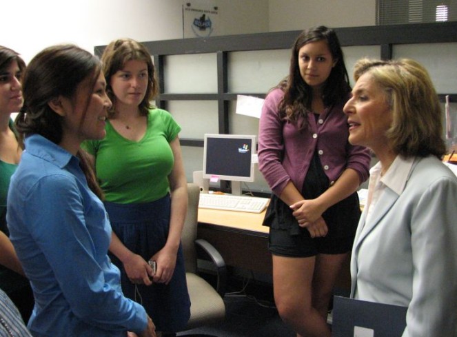 Senator Boxer meets with OneSource Center staff.