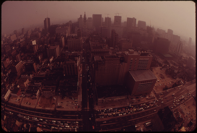 DOCUMERICA: Center City, Philadelphia, August 1973 by Dick Swanson.