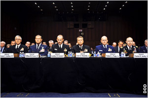 A panel of top U.S. military officials testified June 14