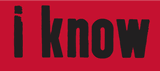 I know logo