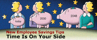 New Employee Savings Tips - Time Is On Your Side