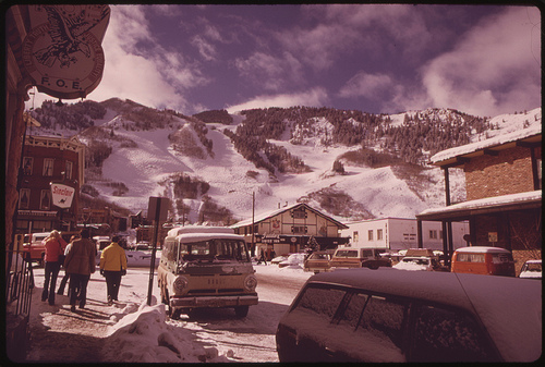 Documerica photo by Ron Hoffman Aspen, CO 02/1974