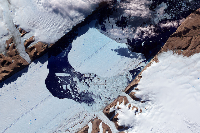 Closeup of the Ice Island from Petermann Glacier NASA image acquired July 21, 2012.