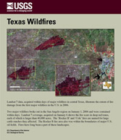 Texas Wildfires, USA