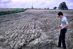 Spearheaded by now-retired ARS engineer George Foster, seen here in the late 1960s or early 1970s, RUSLE2 is a combination of observation- and process-based science, incorporating its original roots in extensive field data into a state-of-the-art computer-based conservation tool: Click here for photo caption.