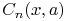 \mathop{C_{{n}}\/}\nolimits\!\left(x,a\right)