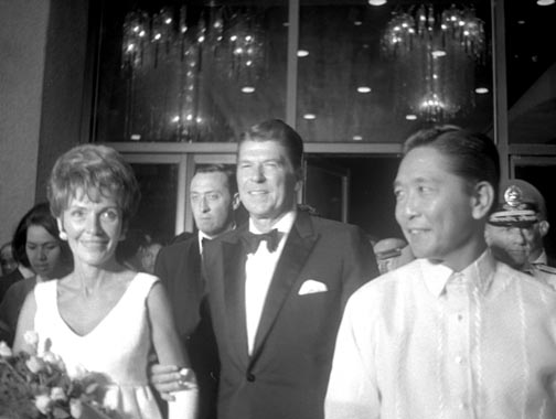 Gov. and Mrs. Reagan with Marcos