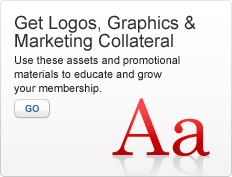 Get Logos, Graphics and Marketing Collateral. Use these assets and promotional materials to educate and grow your membership. Go. Images of uppercase and lowercase letter A in red to illustrate possible graphics and font standards for promotional material.
