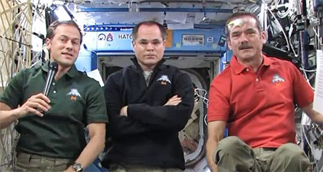 Tom Marshburn, Kevin Ford and Chris Hadfield