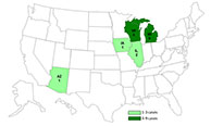 Persons infected with the outbreak strains of Salmonella Typhimurium, by State