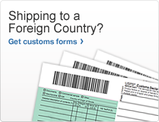 Shipping to a Foreign Country? Get customs forms. Image of customs forms.