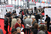 The International Business Center (right) at a recent trade show, the Greater New York Dental Meeting. These business centers are provided by trade show organizers participating in the Department of Commerce’s International Buyer Program, which is now accepting applications for 2012. (U.S. Department of Commerce photo)