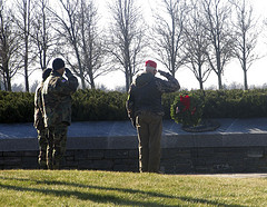 Saratoga NC WAA 12 Former Marine Salutes