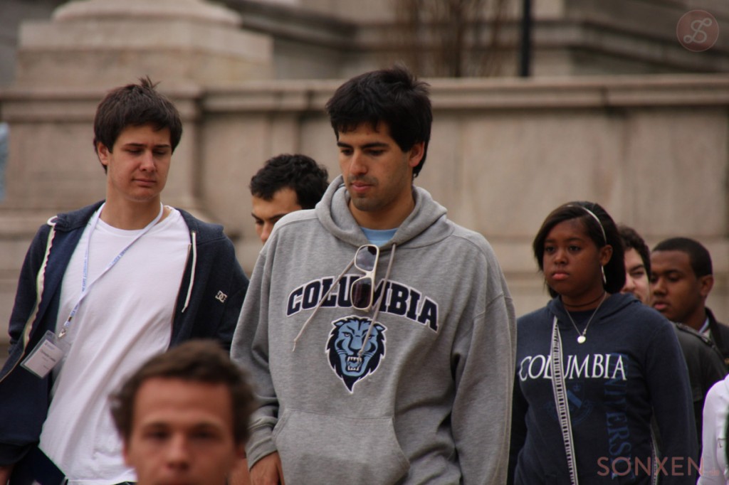 Students wearing Columbia University sweatshirts. Creative Commons photo by Flickr user airsoenxen