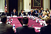 [Photo: Secretary Martinez chairs first meeting of interagency council in six years.]