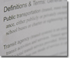 Definitions & Terms