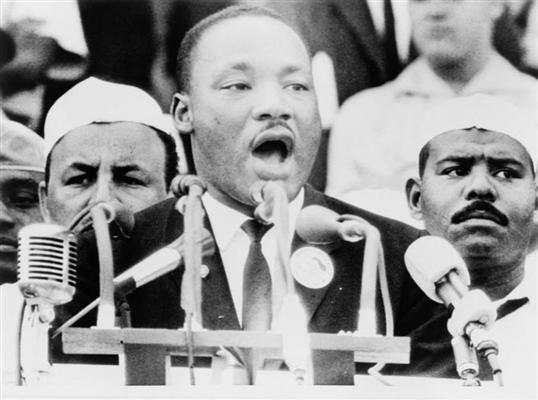 Martin Luther King Delivering His Address, Washington, D.C., August 28, 1963 