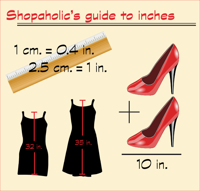 Shopaholic's guide to inches