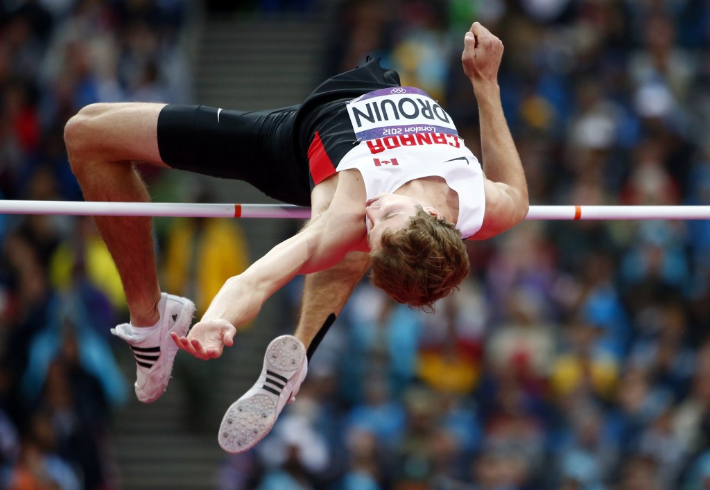 Canada's Derek Drouin took home his country's first medal in high jump since 1972, in what the CBC called "one of the most unusual finishes."  He also studied at Indiana University, where he was a three-time NCAA champion. (Photo: Reuters)