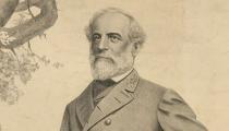 Robert E. Lee, full-length portrait, lithograph