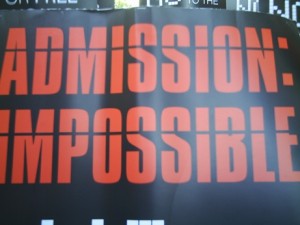 Admission Impossible - Creative commons photo by Flickr user David Morris