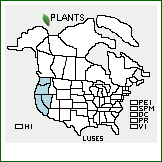 Distribution of Lupinus sellulus Kellogg ssp. sellulus. . 