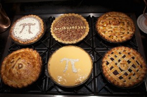 Pi Day pies (Creative commons photo by Flickr user Dennis Wilkinson) 