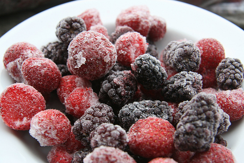 Straight from the freezer to students’ lunch trays, schools are finding ways to serve local berries all year long.  Photo credit: Deborah Kane