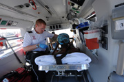 Inside an Ambulance